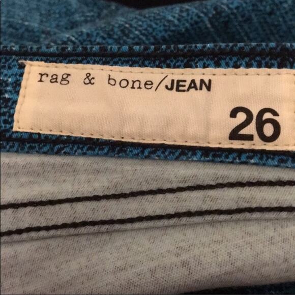 Rag & Bone  Blue Tweed The Printed Leggings - Picture 4 of 12